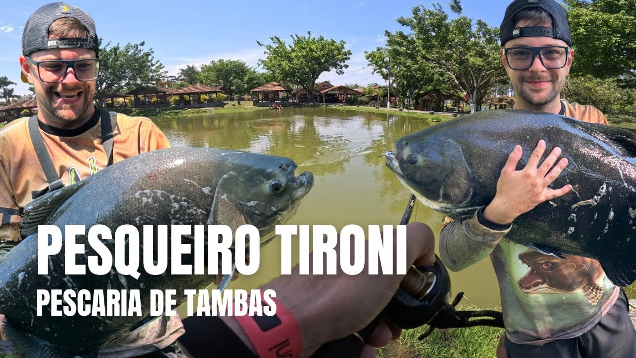 PESCARIA DE TAMBAS NO PARQUE TIRONI!! MUITO PEIXE!!