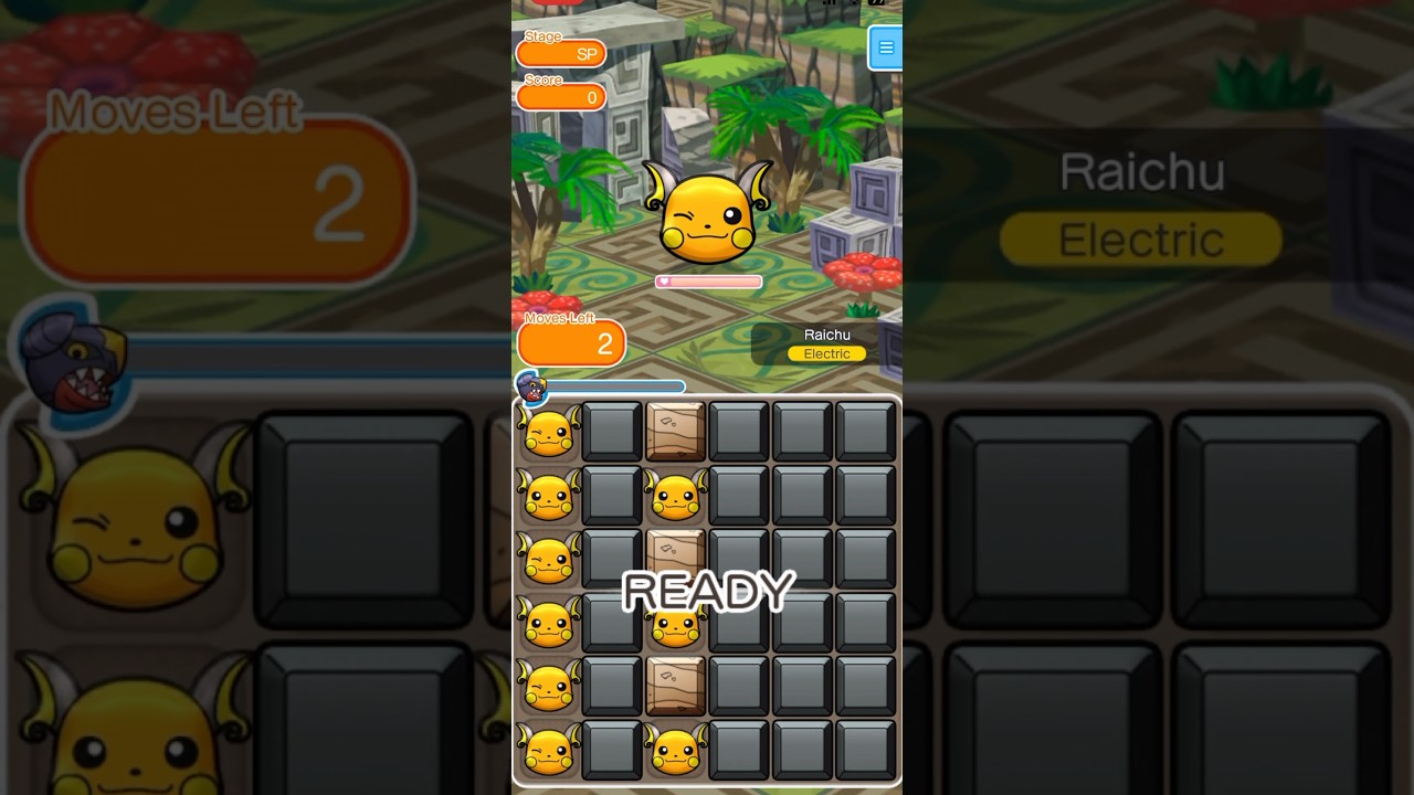 Pok&eacute;mon Shuffle Mobile ポケとる2023 | Raichu (Winking) Safari week 7 #pokemonshuffle #pokemon #f