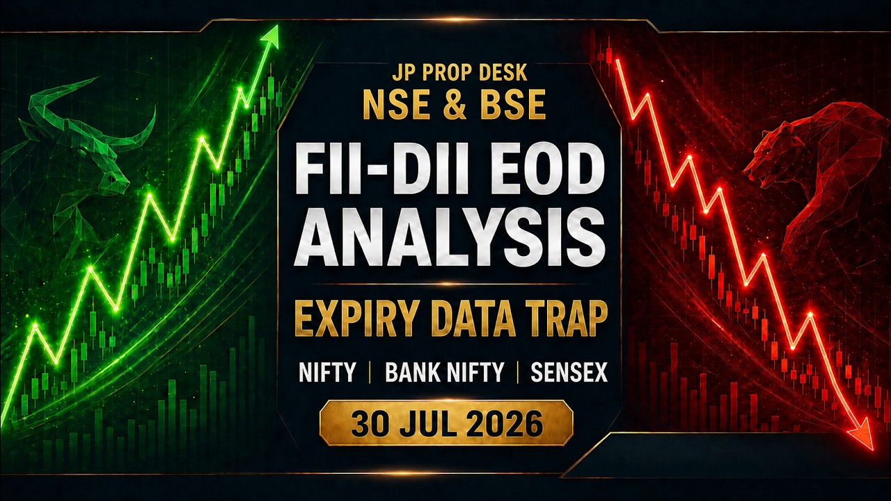 FII DII EOD Analysis: Sensex Expiry Data Trap | NSE & BSE | 30 Jul 2026