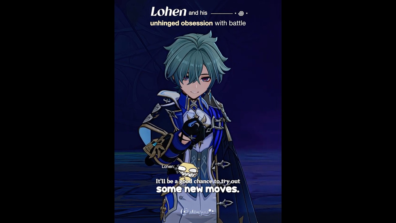 He reminds me of a certain Harbinger || #genshinimpact #lohengenshin #lohen #mondstadt #varka #fyp