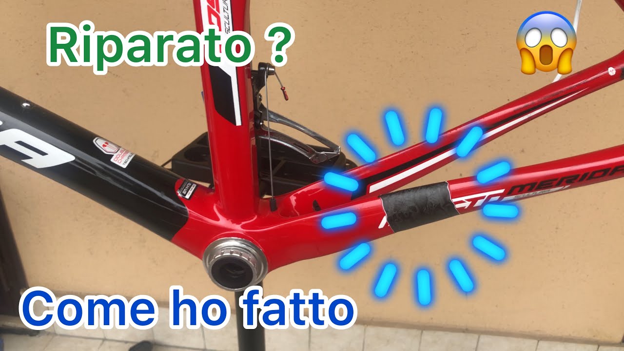 Telaio in carbonio spezzato? No! Riparato ti spiego  passo, passo come ho fatto