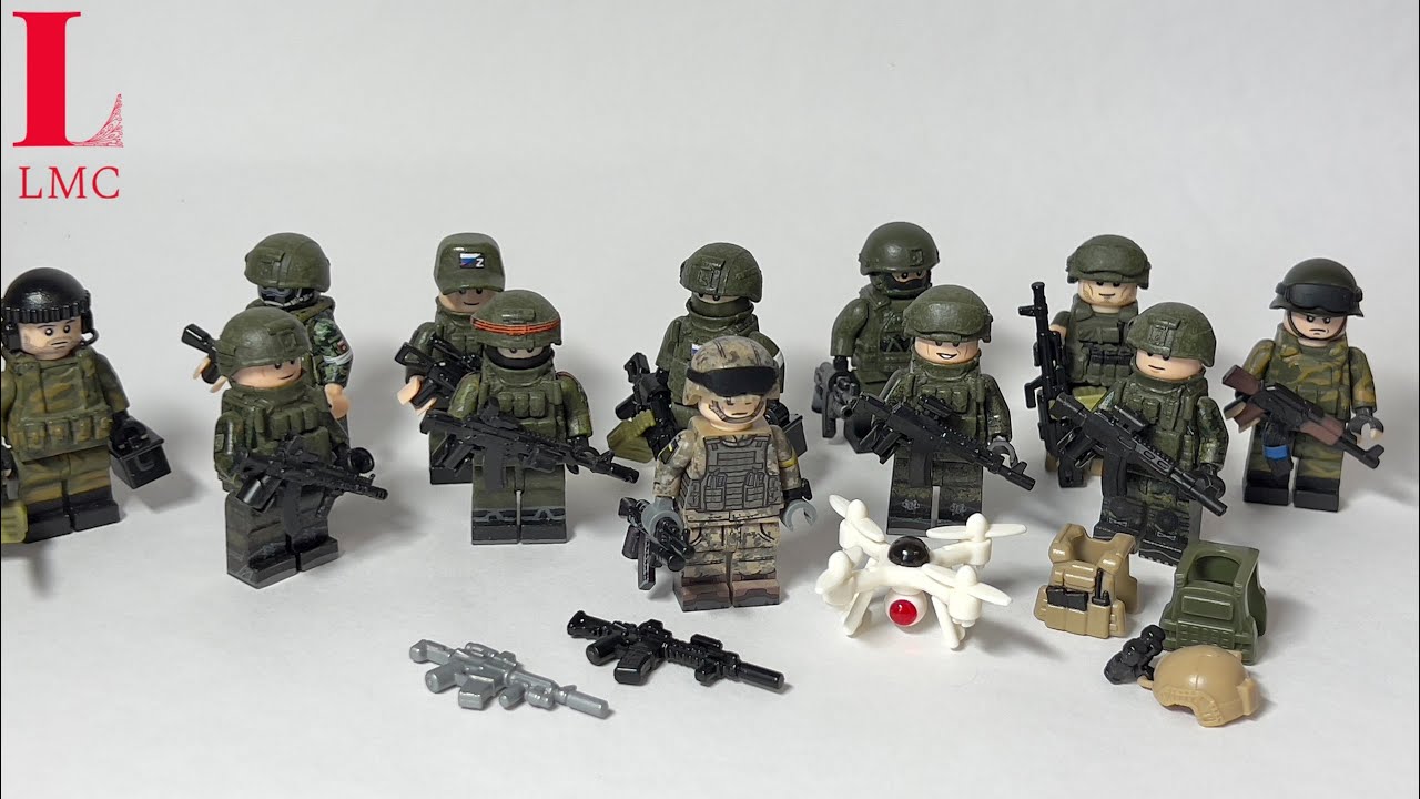 ЛЕГО РОССИЙСКИЕ ВОЕННЫЕ и АКСЕССУАРЫ часть 1 + БОНУС!