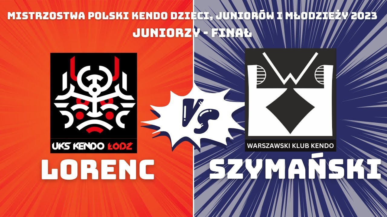 Mistrzostwa Polski Kendo Dzieci, Juniorów i Młodzieży 2023 - Finał Juniorzy - Lorenc vs. Szymański