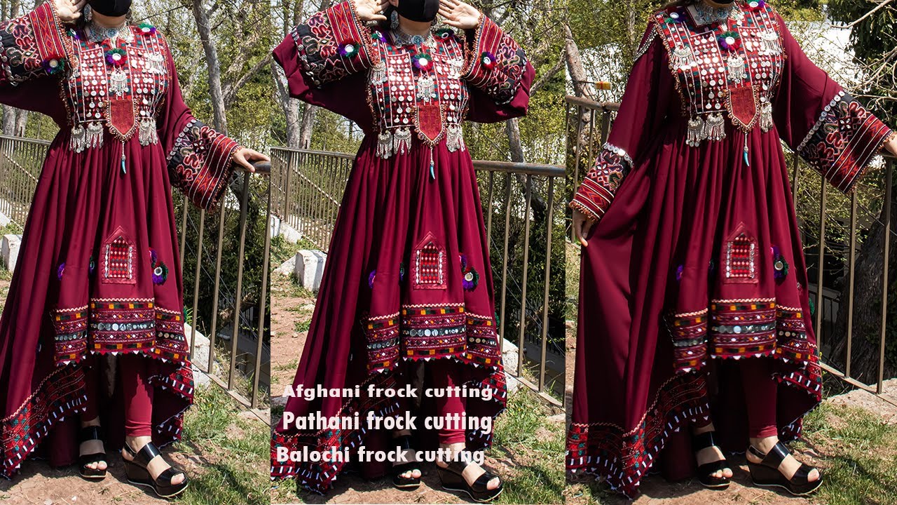 Afghani dress cutting $ stitching \ Balochi dress cutting \Latest afghani kochi frock design cutting