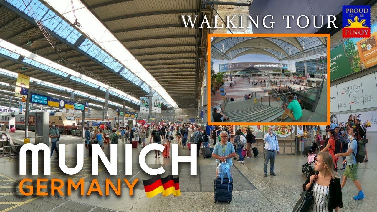 Munich Central Station (München Hauptbahnhof) and Munich International Airport 🇩🇪 | Walking Tour