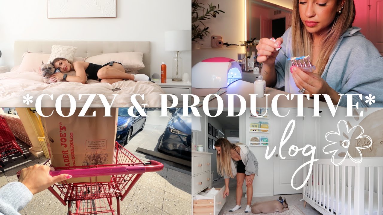 PRODUCTIVE & COZY *day in my life AS A MOM* Ulta haul, Doing my nails, Grocery run, Relaxing