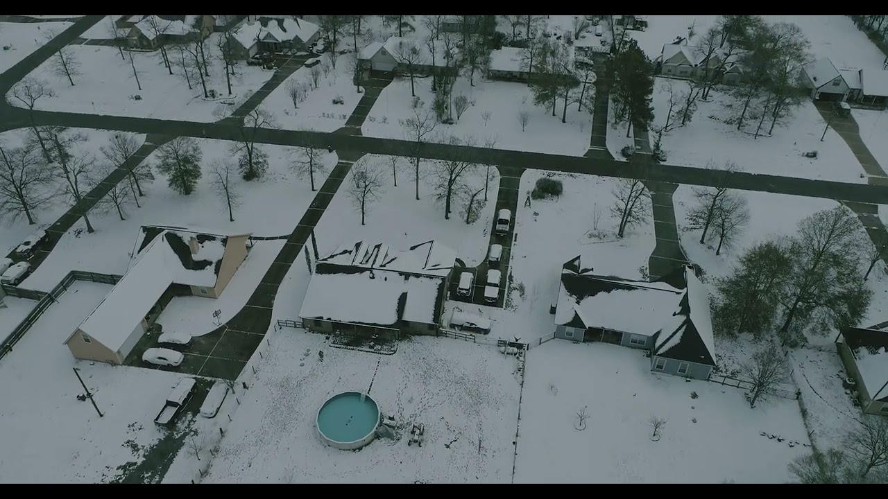 Snow in Cut and Shoot Texas 1/21/2025