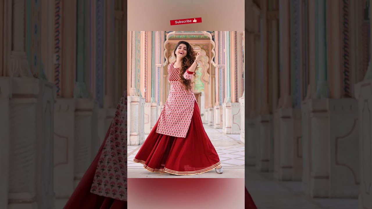 Long Kurti with skirt designs 2021