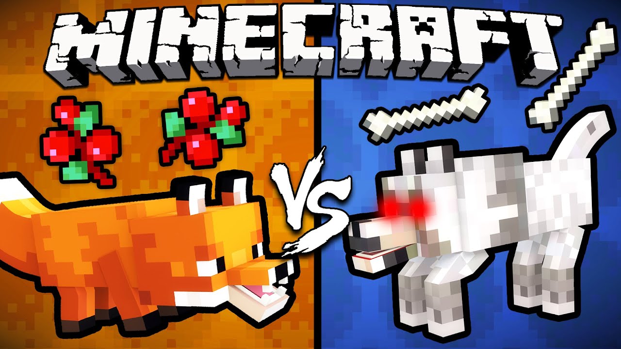 Лиса против Волка - Minecraft