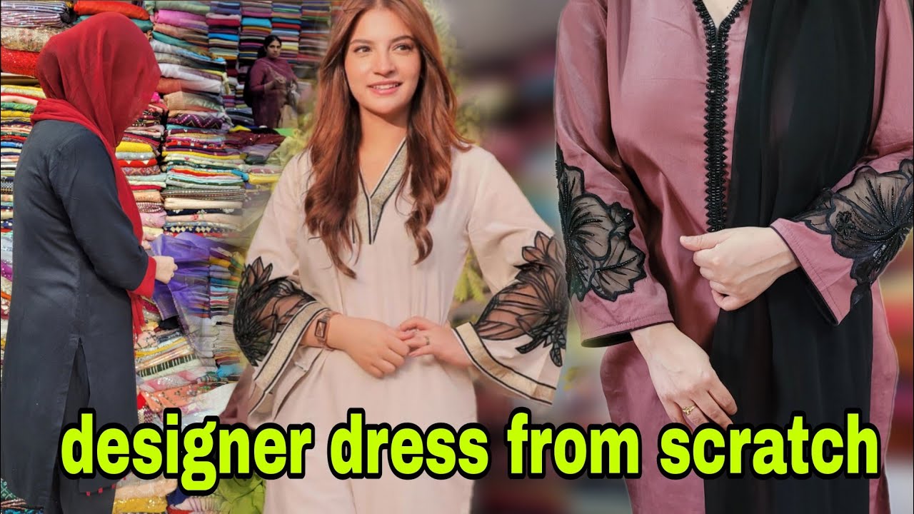 market search for summer lawn dress under budget | summer dress design 2024 | outfit from scratch