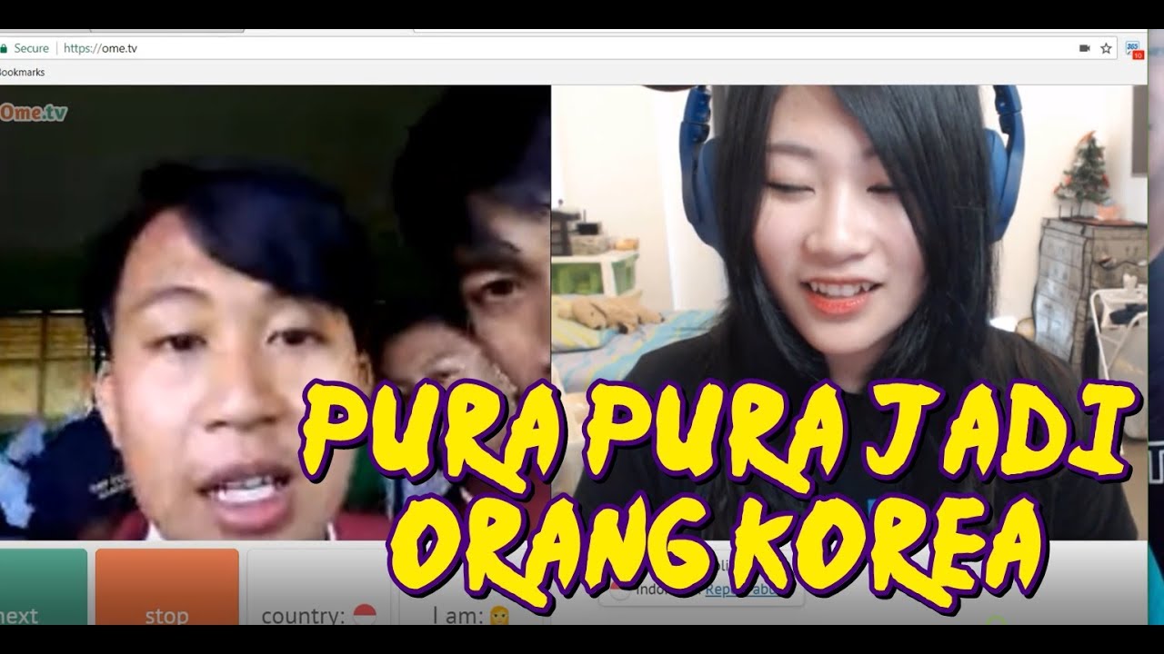 Pura-Pura Jadi Orang Korea di OME.TV