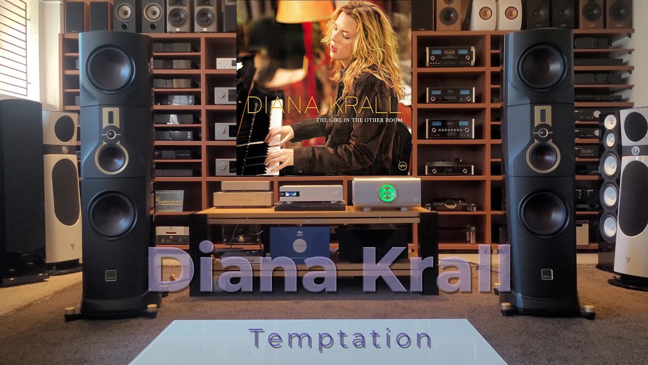 Diana Krall - Temptation.    D'Agostino Progression S350, Dali Kore, dCS Bartok, Shunyata Altaira