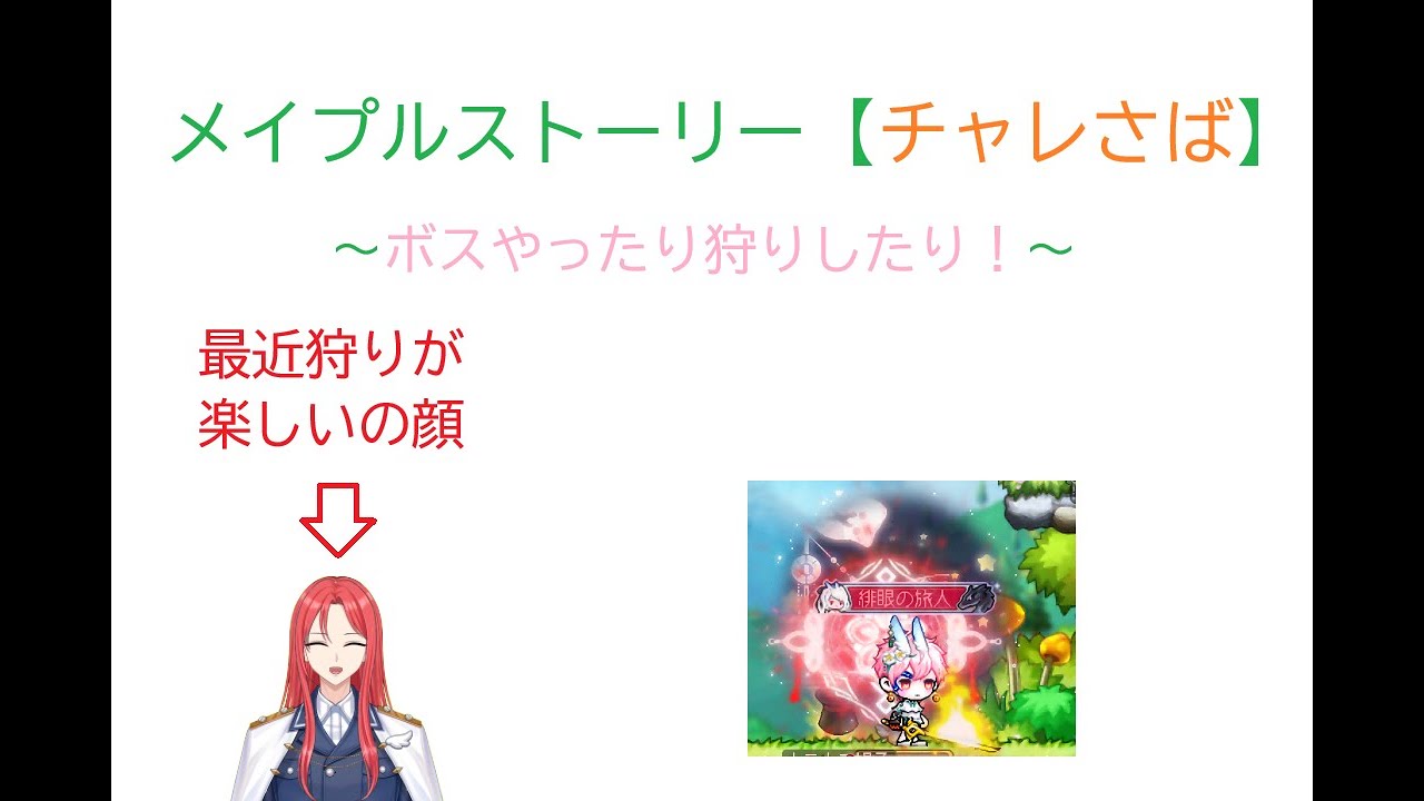 【メイプルストーリー】週ボスや狩りなどやる男【#ゔぁれっす】