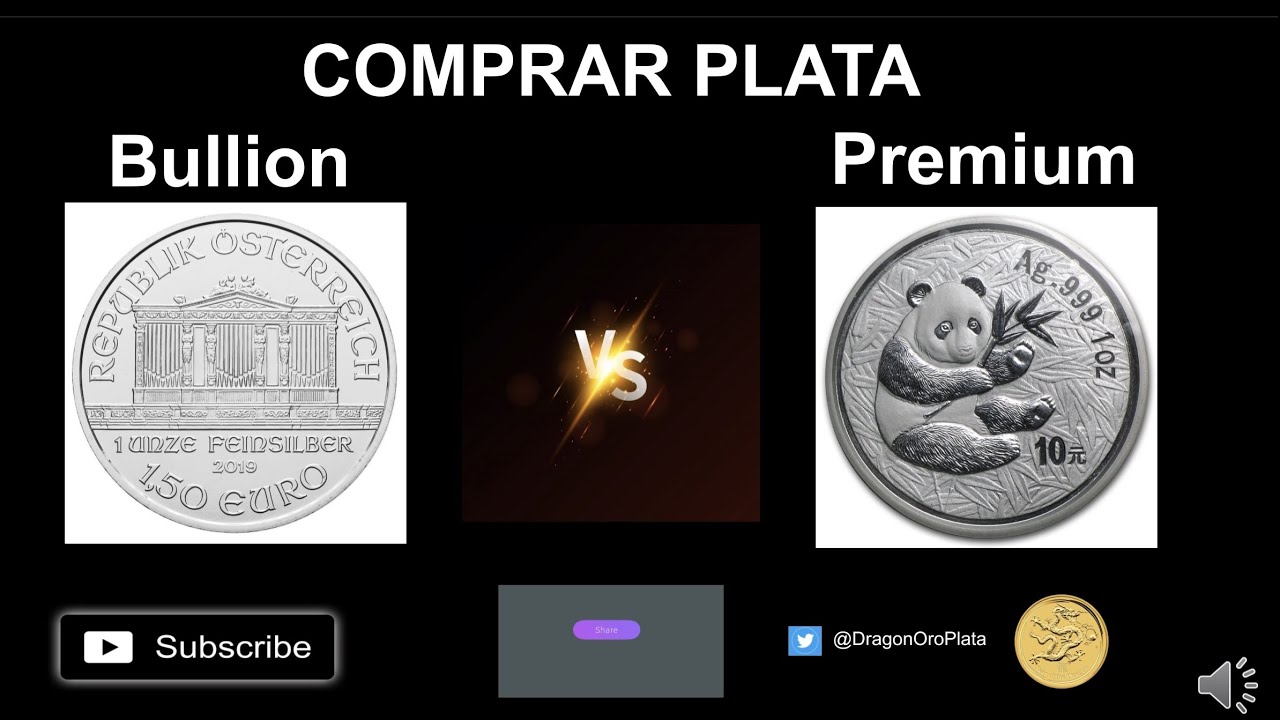 Comprar plata: Bullion vs Premium
