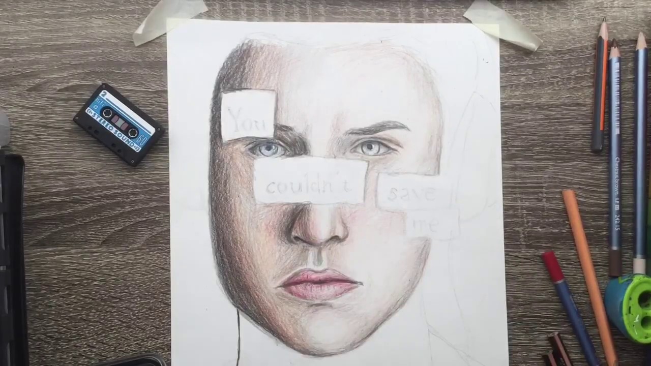 DRAWING CLAY JENSEN / 13 REASONS WHY / DYLAN MINNETTE ( SPEED DRAWING )