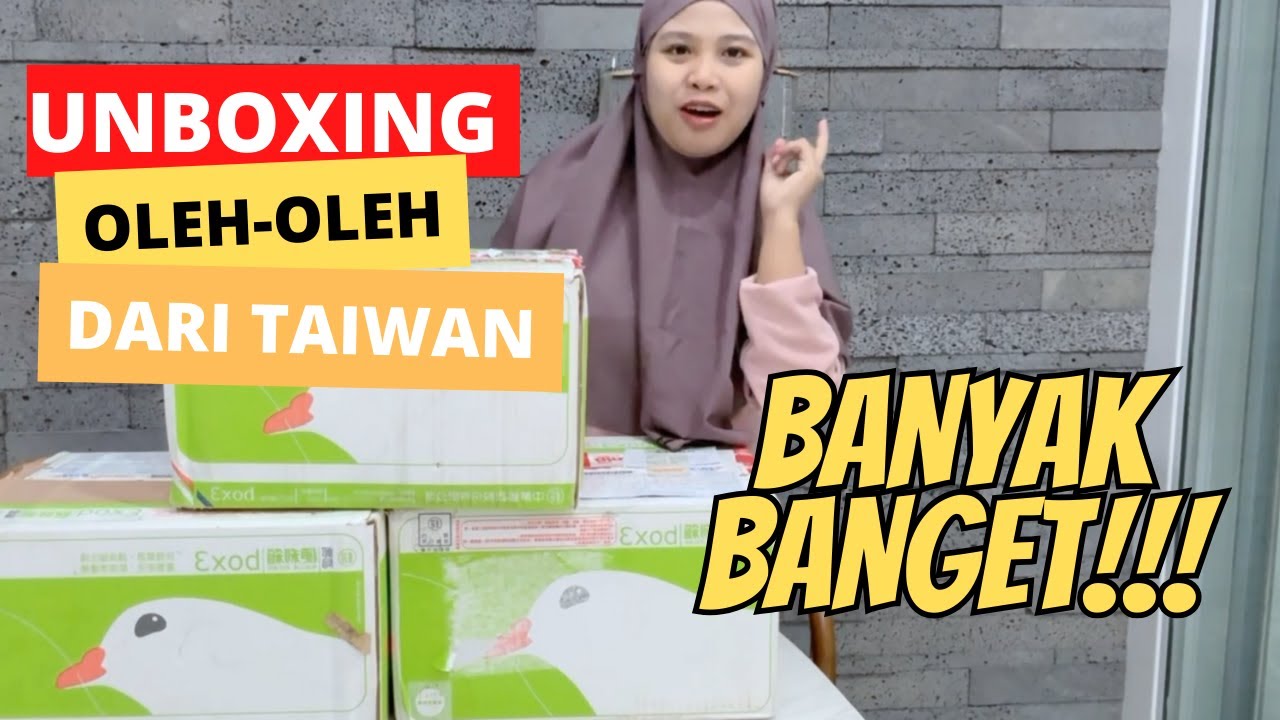 UNBOXING MAKANAN INDONESIA, DIKIRIM DARI TAIWAN !! BANYAK BANGET ‼️