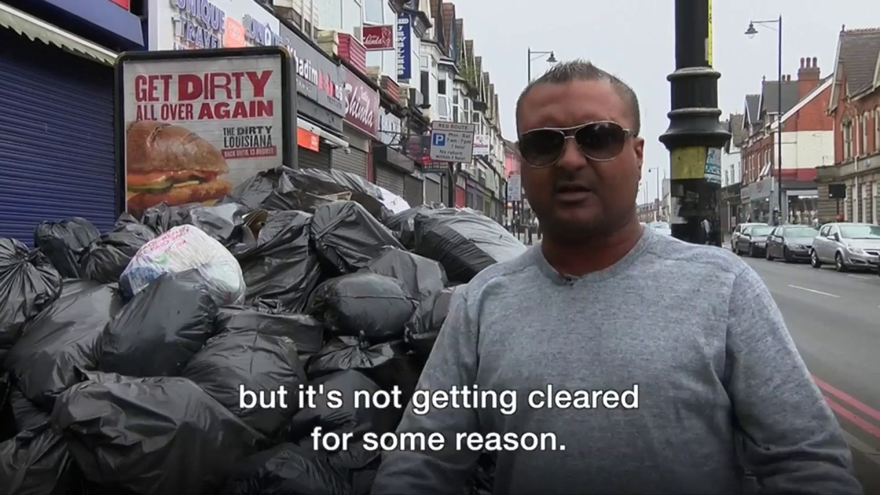 Waste piles up in city amid bin strike - BBC News