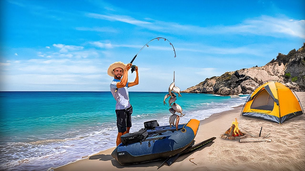 العيش الحر: تحدي الصيد واش نقدر نعيش نهار كامل غير من البحر: “Can I survive only from the sea?”