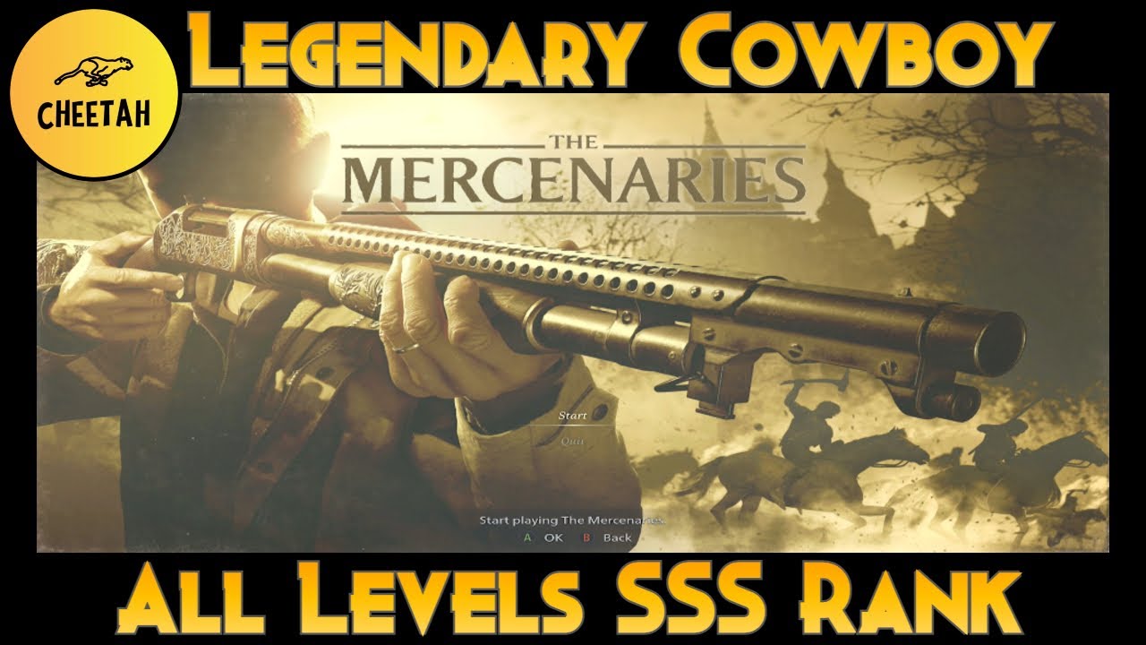 Resident Evil Village - The Mercenaries All Levels SSS rank (Legendary Cowboy Achievement / Trophy)