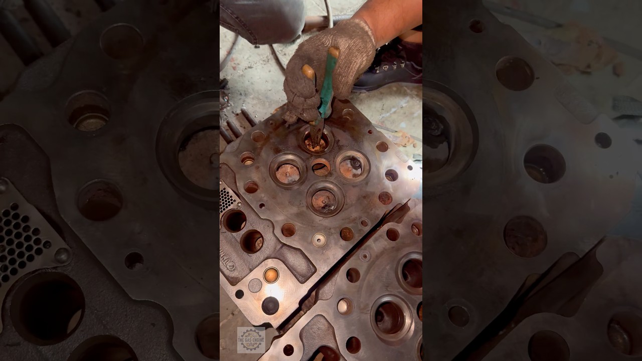 Technical Valve Seat Removal | Inside the Cylinder Head Rebuild. 