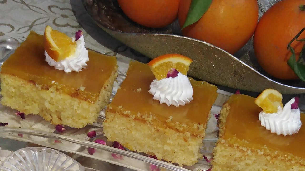 أروع وأسهل #بسبوسة #بالبرتقال ممكن تجربوها مشربة و مرملة ،طريقة مضمونة و سريعة 😍😍😍😍