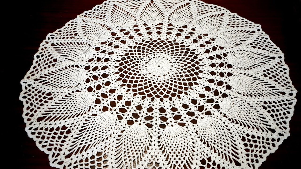 Crochet Pineapple Centerpiece Doily