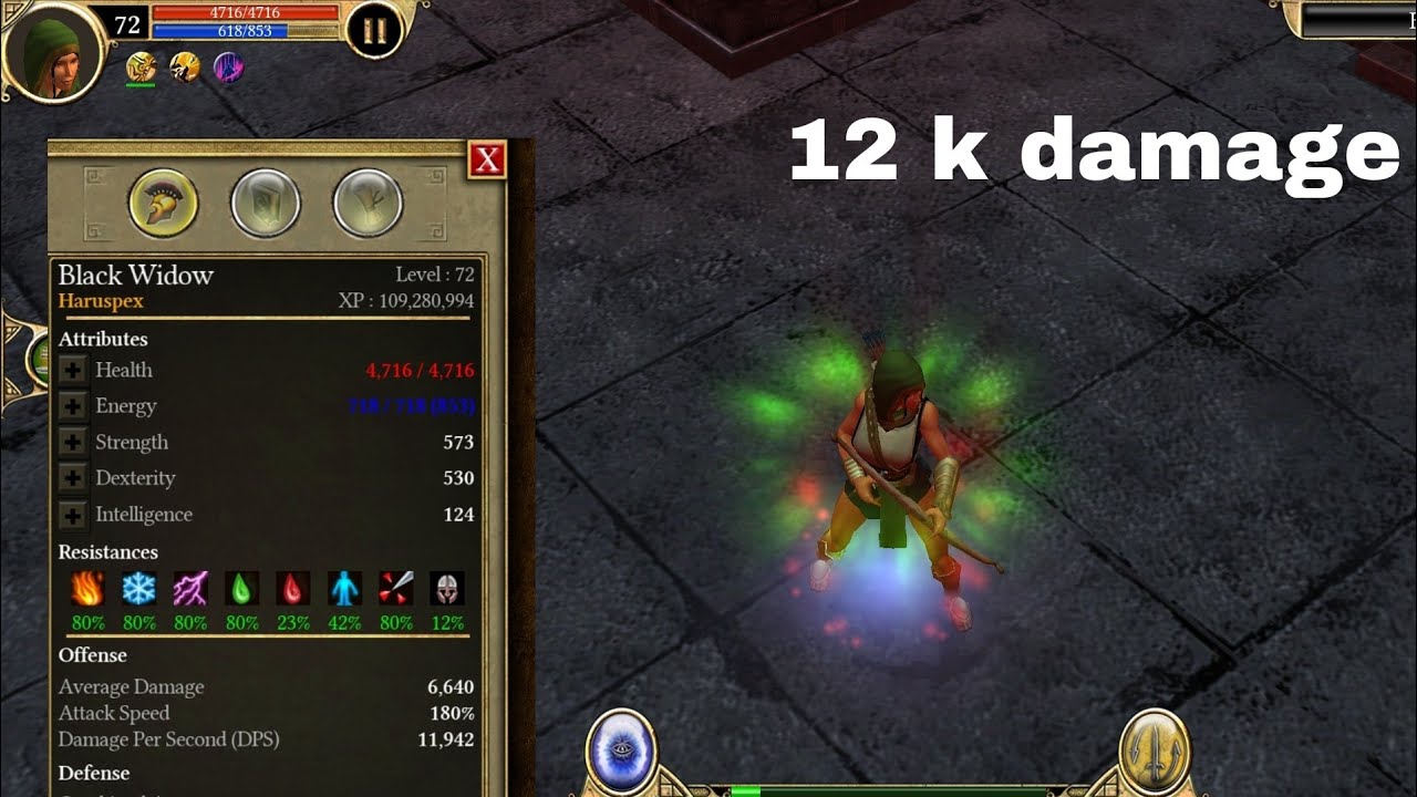 Titan Quest Legendary Mobile Best Archer Build Haruspex Level 72