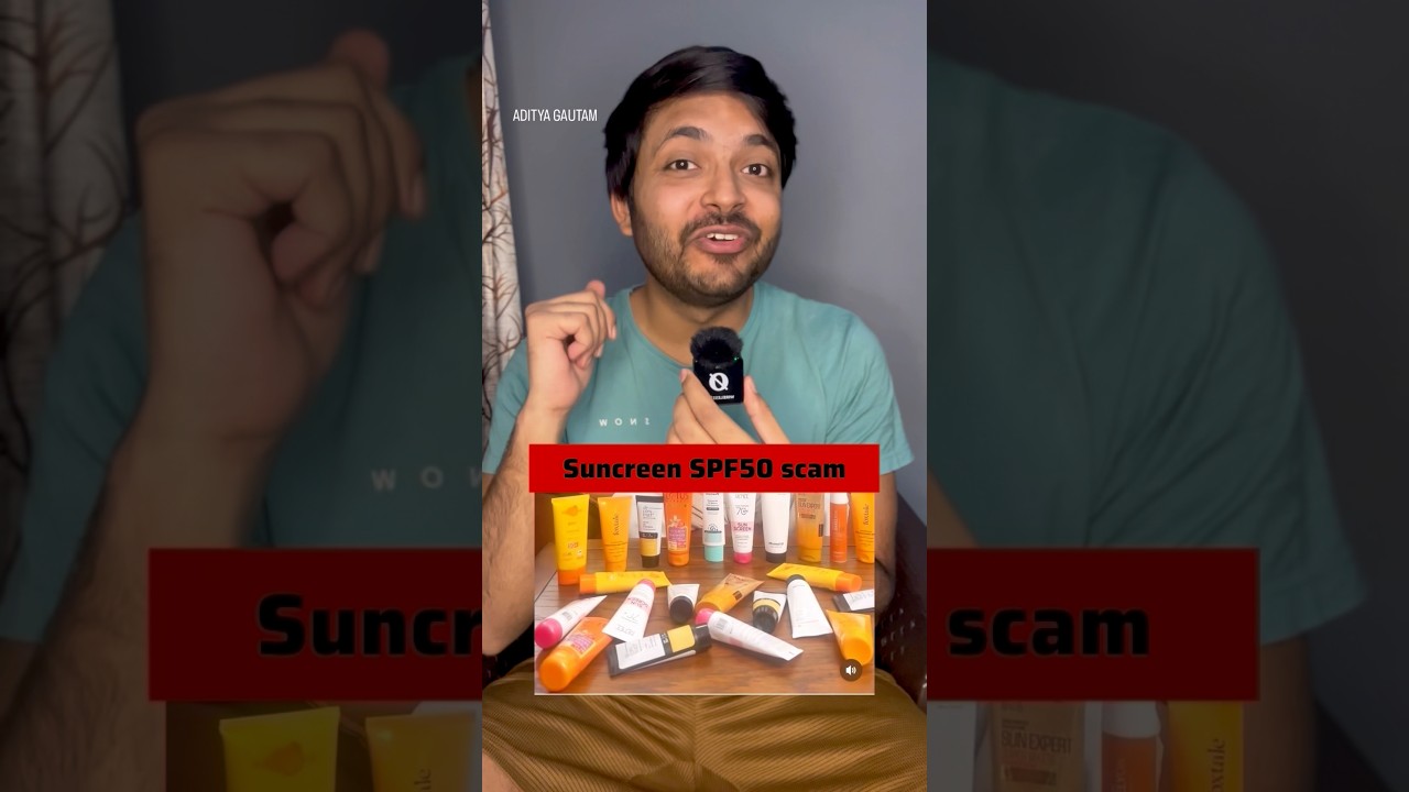 Exposing Sun Screen in india #shortsfeed #sunscreen
