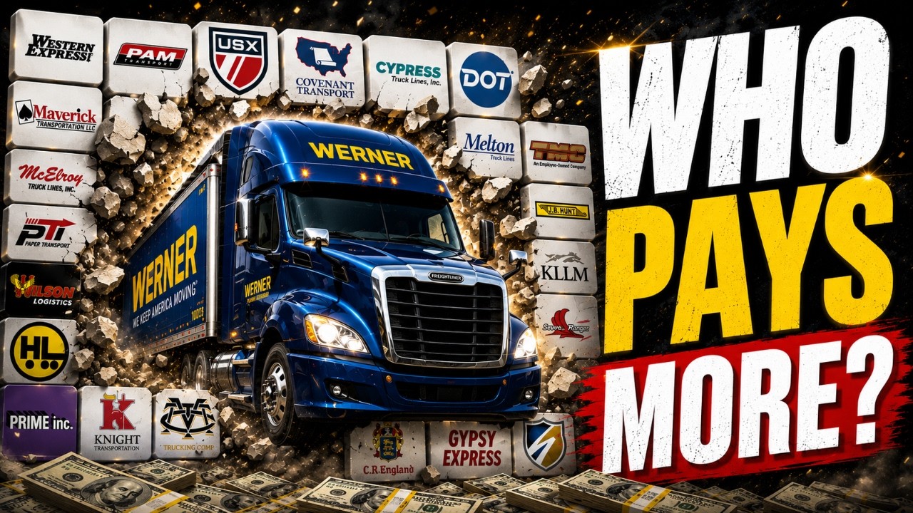 Ranking 25 Starter Trucking Companies By Pay