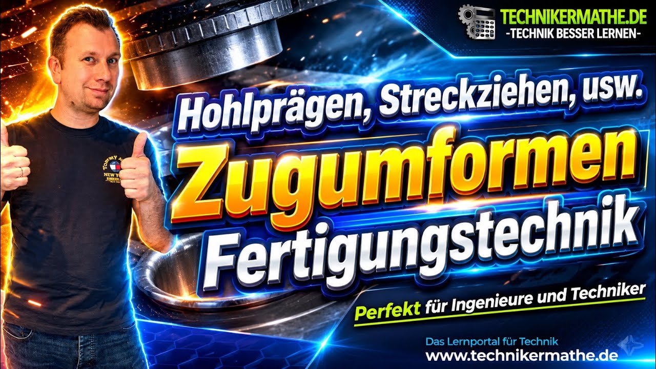 Zugumformen [Verfahren] - Hohlprägen, Streckziehen, Hochleistungsumformen - Ideal für Techniker!