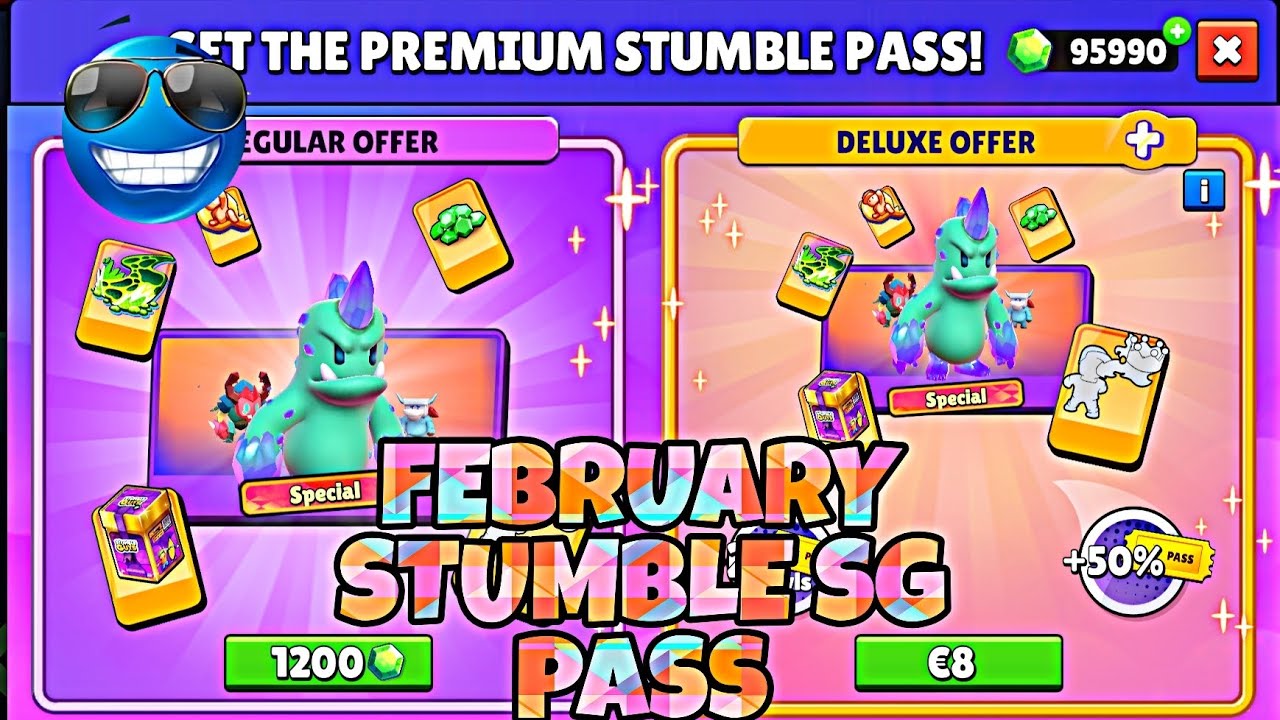 NEW STUMBLE PASS || MONSTER THEME👿 Stumble guys #stumbleguys 