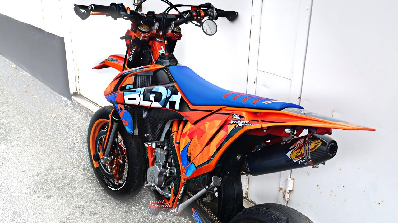 MY NEW $$$ SUPERMOTO LOOK! (Reveal Project KTM 500 EXC) | BLDH Motovlog