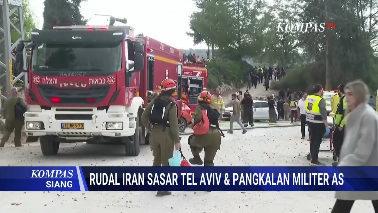 Iron Dome Israel Jebol  Detik Detik Rudal Iran Hantam Tel Aviv