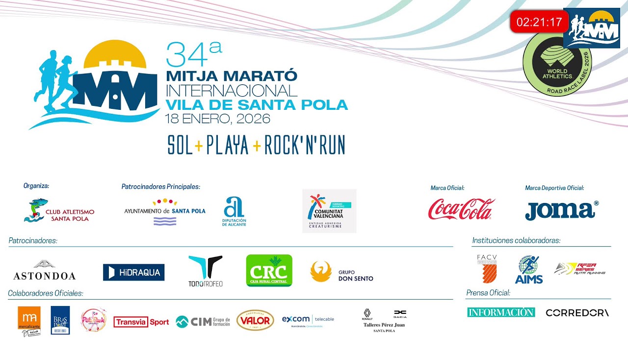EN DIRECTO | Media Maratón Internacional Villa de Santa Pola