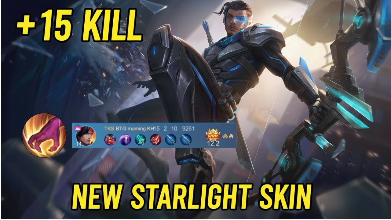 Yi Sun-Shin Azure Sentry, New Starlight Skin Gameplay ~ MLBB