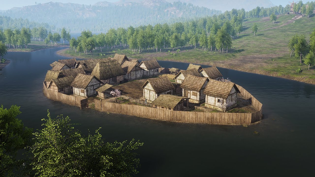 Cheese Island Tiny Town Tour | Medieval Dynasty Build | Flash Warning Near End
