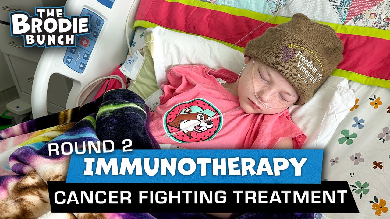 Kendall finally gets Round 2 of Immunotherapy to fight childhood cancer. Stage 2 Neuroblastoma