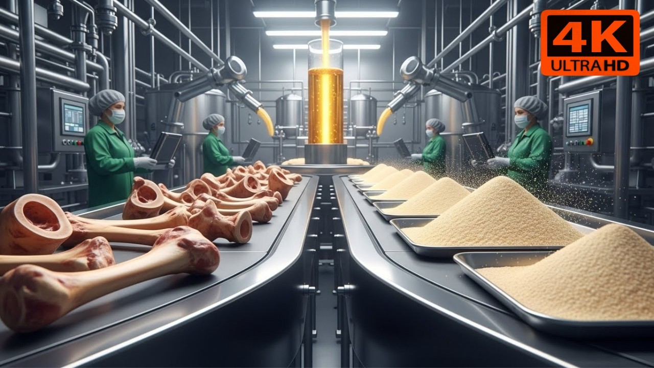 Gelatin Powder Factory: Amazing Manufacturing Process (Full Production Process)