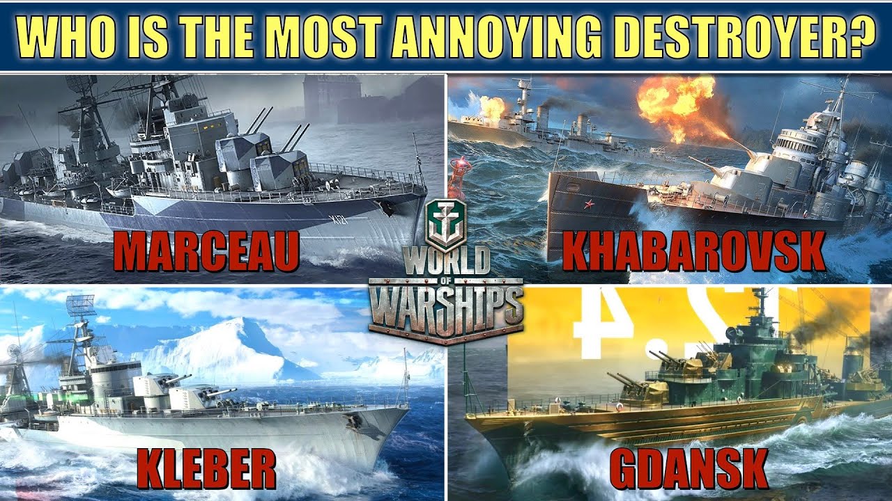 Who is the most annoying Destroyer at Tier X World of Warships?  #worldofwarships