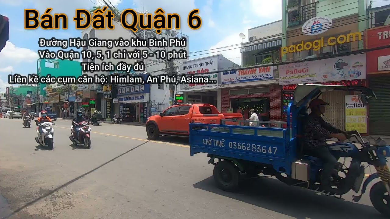 Bán 2 nền đất Đường Hậu Giang, Quận 6 - Ngay KDC Bình Phú - Đầy đủ tiện ích