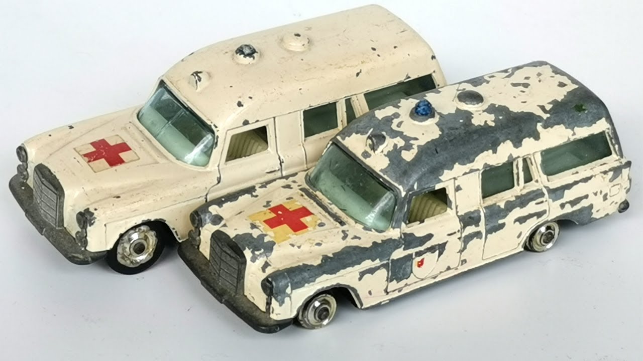 Matchbox восстановления Mercedes Benz Binz Скорая помощь № K-6 King Size. Литая модель игрушки