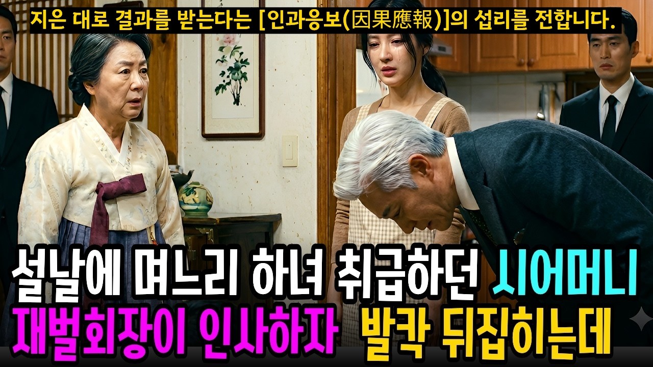 설날에 며느리 하녀 취급하던 시어머니, 재벌회장이 90도 인사하자 시댁이 발칵 뒤집어 지는데..ㅣ노후사연 ㅣ인생사연 ㅣ사연라디오
