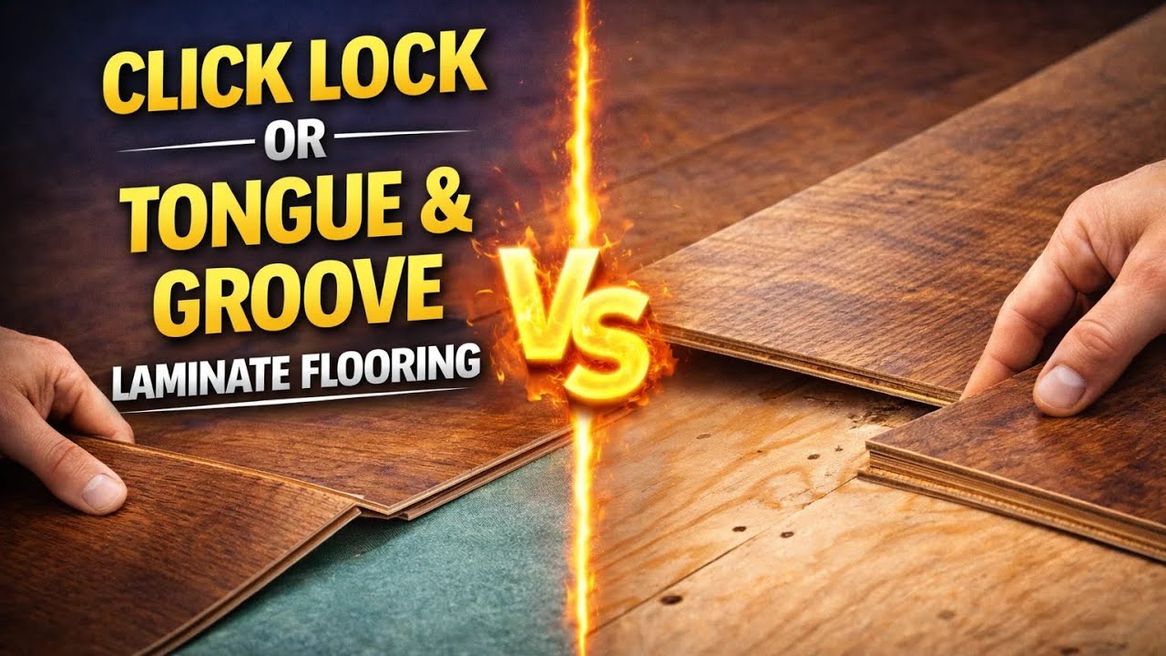 Click Lock or Tongue And Groove Laminate Flooring