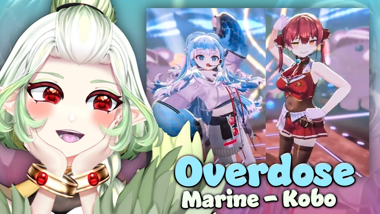 ЭТО ТАК КРУТО!!! | Реакция Vtuber | Marine & Kobo | (Кавер на Overdose)