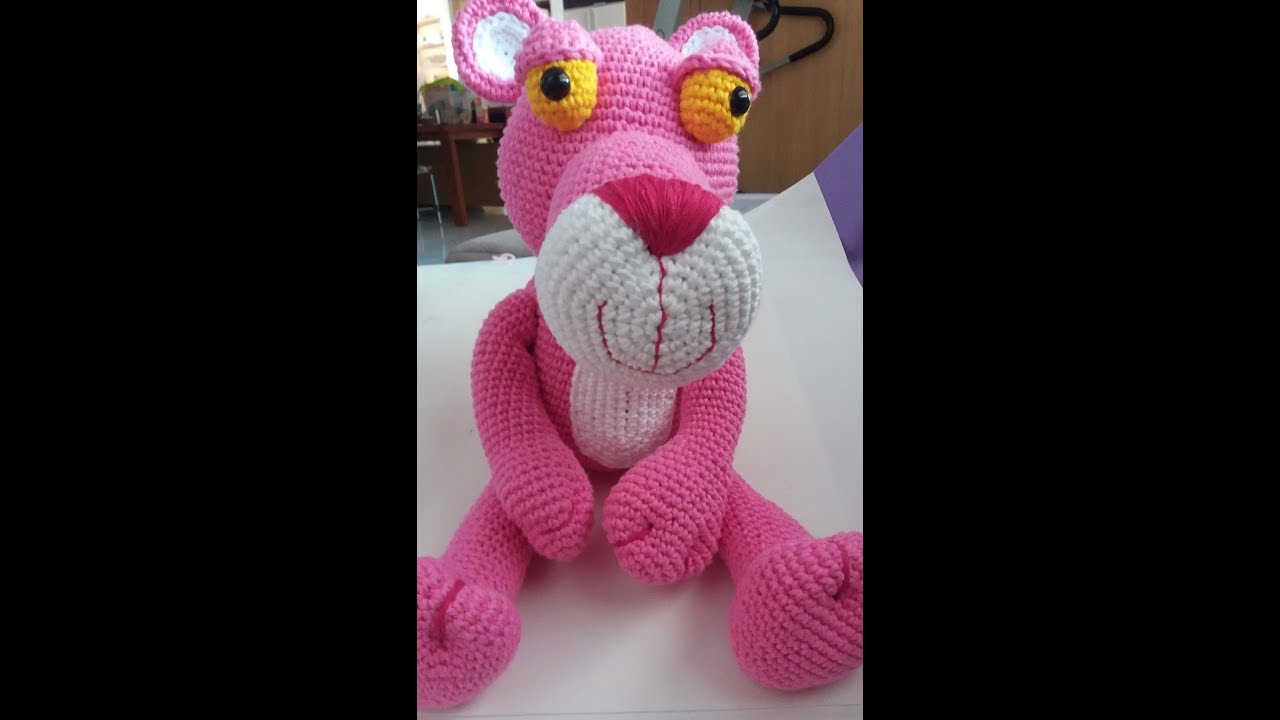 Amigurumi Pantera Cor de Rosa