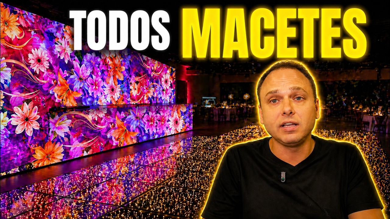 Todos os MACETES para SOM, LUZ, PAINEL DE LED, PISTA PARIS em festa de 15 ANOS. Acompanhe a montagem