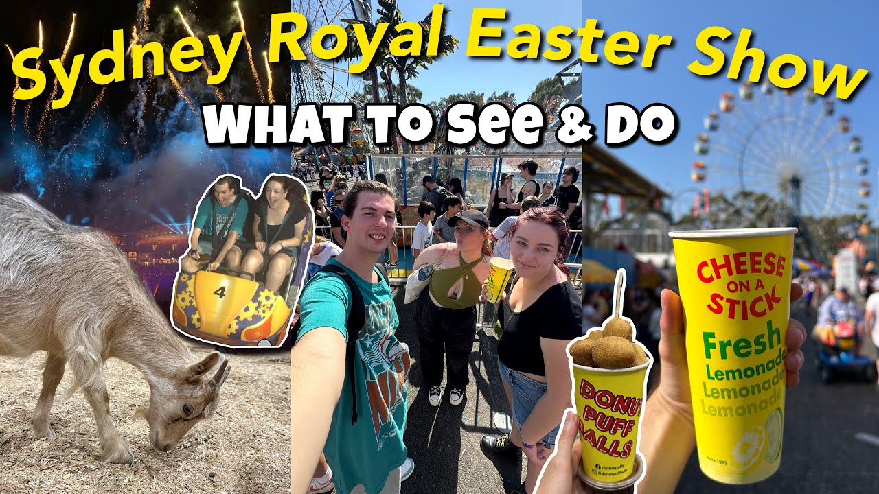 Sydney Royal Easter Show 2025 VLOG | What to See & Do | Rides, Food, Animals, Art + more!