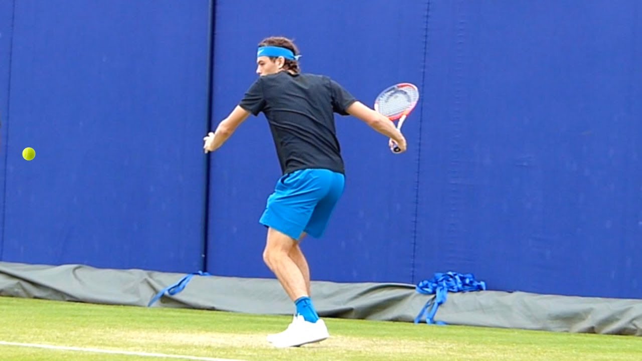 Taylor Fritz Forehand Slow Motion - ATP Tennis Forehand Technique