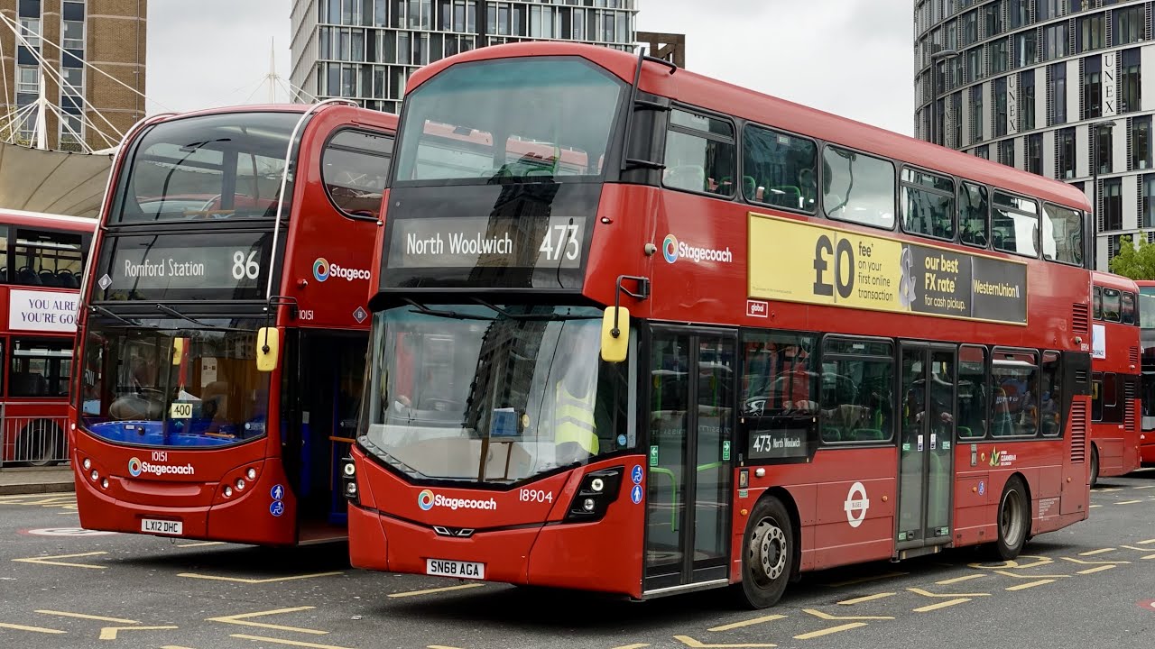 London Bus Route 473 - Stratford to North Woolwich - Subtitles