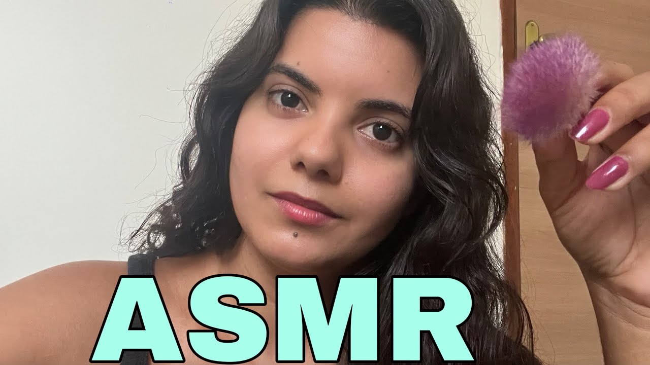 ASMR Caseiro Pincel na Tela e Sons de Boca 👄